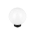 Lampa LED solarna kula 0,24W 6500K IP54 czarna biała 25cm do ogrodu i altany