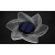 Lampa LED solarna 0.72W 3000K IP44 czarna do ogrodu i altany