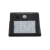 Lampa LED 3W 5500-6000K IP65 czujnik ruchu i zmierzchu czarna do ogrodu i na podjazd