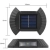 Lampa LED solarna 15lm 4500K IP65 czarna do elewacji i fasady