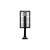 Lampa LED solarna 12W 6500K IP44 czujnik PIR czarna 135x70x350 mm do ogrodu i podjazdu