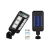 Lampa LED solarna 3.2W 6500K IP44 czujnik PIR czarna do ogrodu i podjazdu