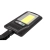 Lampa LED solarna 10W 6500K IP44 czujnik PIR czarna slim