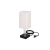 Lampa biurkowa LED E27 z USB-A i USB-C czarna chrom