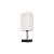 Lampa biurkowa LED E27 z USB-A i USB-C czarna chrom — zdjęcie 2