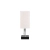 Lampa biurkowa LED E27 z USB-A i USB-C czarna chrom — zdjęcie 3