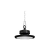 Lampa LED High Bay 100W 5000K IP65 czarna do hali i warsztatu — zdjęcie 6