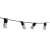 Girlanda LED 230V 10m 10x E27 IP44 czarna do ogrodu i altany