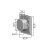 Czujnik ruchu PIR do puszki 220-240V 500W IP20 do wejścia i na schody
