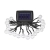 Girlanda LED solarna 20 LED 0,72W 2700K IP44 czarny kabel do ogrodu i altany