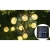 Girlanda LED solarna 20 LED 0,72W 2700K IP44 czarny kabel do ogrodu i altany