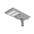 Lampa LED solarna hybrydowa 200W 5000K IP65 szara do podjazdu i parkingu