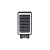 Lampa LED solarna 100W 6000K IP65 czarna do podjazdu i ogrodu