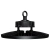 Lampa LED High Bay 200W 4000K IP65 czarna do hali i magazynu — zdjęcie 5