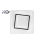 Żyrandol LED 32W 4000K 40x40cm czarny nowoczesny