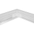 Ramka natynkowa do panelu LED 600x600 biała 43mm do montażu natynkowego