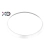 Biały ring do plafonu 18W IP65.