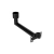 uchwyt do lampy solarnej czarny stalowy 400x160mm max25kg do ogrodu i altany