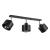 Kinkiet LED E27 3x35W czarny ruchomy do wnętrz