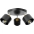 Kinkiet LED 3xE27 35W czarny miedziany IP20 ruchomy