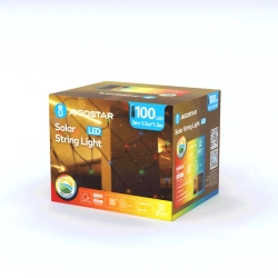 Siatka solarna 100 LED RGBY, 3m + 1,5m x 1,5m