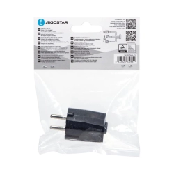 Wtyczka prądowa typu niemieckiego 16A czarna