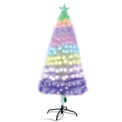 Niskonapięciowe drzewko światłowodowe, wysokość 210 cm, RGBY