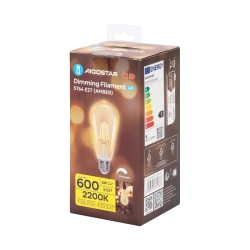 Ściemnialna żarówka LED ST64 E27 6W 2200K Filament