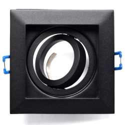 Oprawa sufitowa regulowana wpuszczana z oprawką GU10 w kolorze czarnym