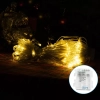Lampki choinkowe siatka 300LED na 3 baterie AA, Ciepłe 4,5 x 1,5m