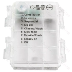 Lampki choinkowe siatka 300LED na 3 baterie AA, Zimna 4,5 x 1,5m