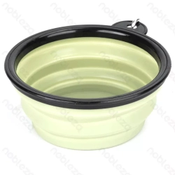 Składana 350ml miska dla psa turystyczna z karabińczykiem 12.5x5cm