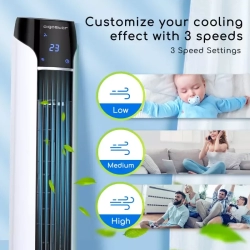 Wentylator 50W kolumnowy Zico 36-calowy obrót o 90° zdalne sterowany