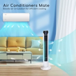 Wentylator 50W kolumnowy Zico 36-calowy obrót o 90° zdalne sterowany