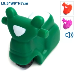 Motocykl dla psa gryzak z piszczkiem zabawka do rzucania z winylu