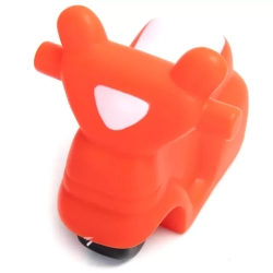 Motocykl dla psa gryzak z piszczkiem zabawka do rzucania z winylu