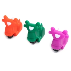 Motocykl dla psa gryzak z piszczkiem zabawka do rzucania z winylu