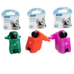 Motocykl dla psa gryzak z piszczkiem zabawka do rzucania z winylu