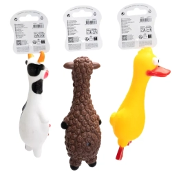 Zwierzaczek dla psa gryzak z piszczkiem zabawka do rzucania noszenia