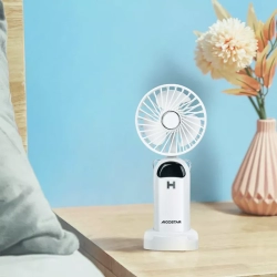 Miniwentylator ręczny ładowany z USB z odłączaną podstawą.
