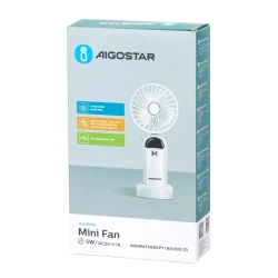 Miniwentylator ręczny ładowany z USB z odłączaną podstawą.