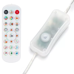 Inteligentne kurtyny świetlne, 5+1x1 m, RGBIC 400led