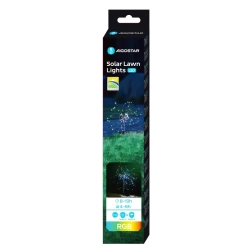 Lampka ogrodowa solarna wbijana światłowód RGB