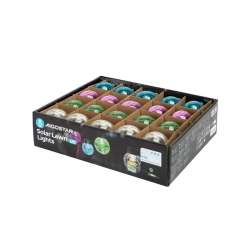 Wisząca kula solarna LED ze stali nierdzewnej popękane szkło