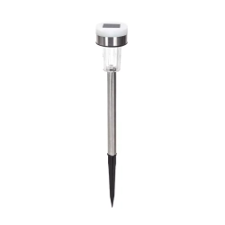 Lampka ogrodowa solarna LED ze stali nierdzewnej Zimna