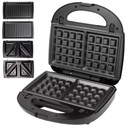 Opiekacz do kanapek gofrów ANTHONY o mocy 800 W z 3 zestawami płytek