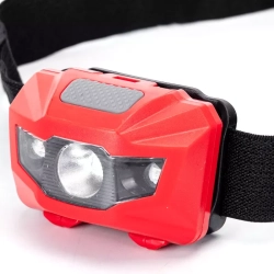 Czołówka 1.5W/120lm 2 tryby mocy oświetlenia lampka na 3 baterie AAA