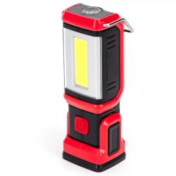 Latarka lampka 200 lm COB o mocy 3W na 3xAA przenośna lampa robocza