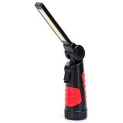 Latarka 200 lm COB o mocy 3W na 3 baterie AA przenośna lampa robocza