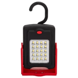 Lampa robocza 120 lm o mocy 2W z magnesem i haczykiem na 3 baterie AA - zdjęcie 2